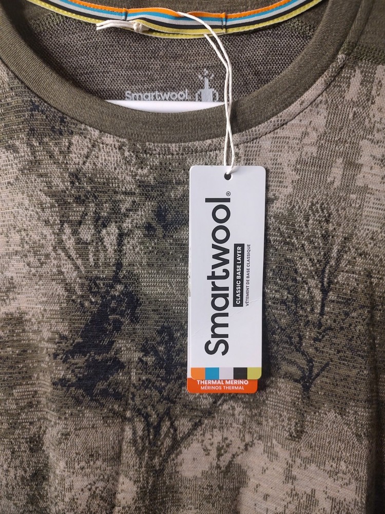 Smartwool Classic 100% Merino Wool Winter Moss Forest Base Layer Mens Medium