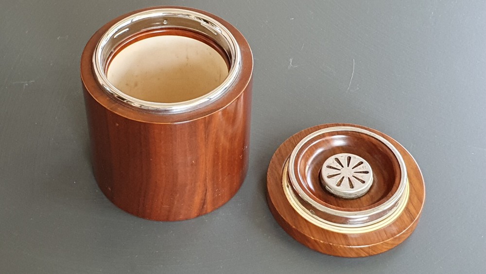 Vintage Cylindrical Tobacco Box