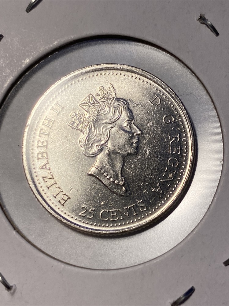 2000 Canada 25 Cents Coin B4