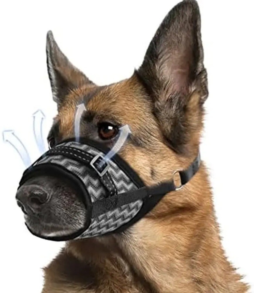 Dog Muzzle, Soft Pet Muzzle anti Biting, Barking, Chewing & Breathable - Medium