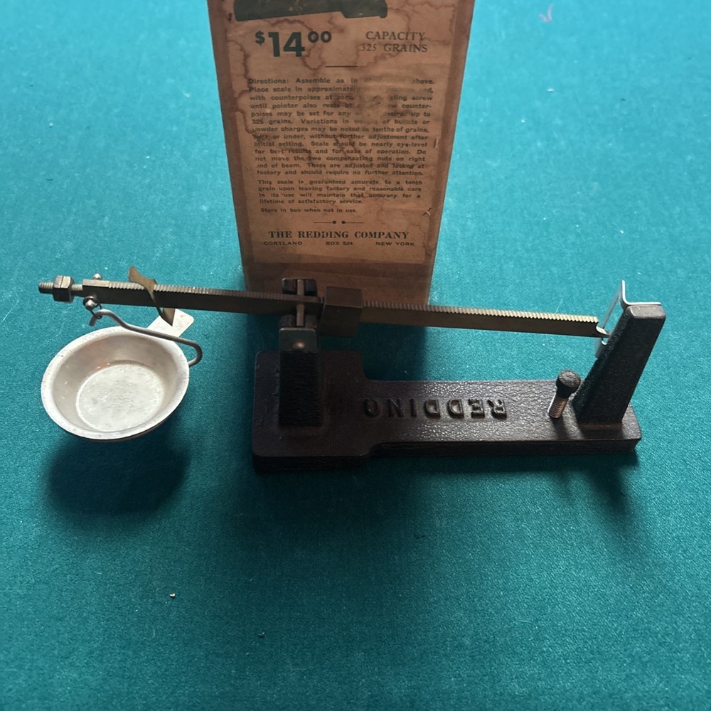 Vintage Redding Powder And Bullet Reloading Scale