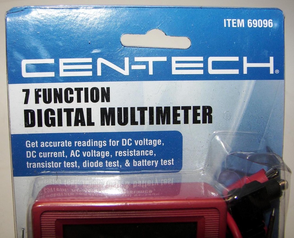 New Cen-Tech (7) Function Digital Multimeter, Electronics, Voltage Current -EL1