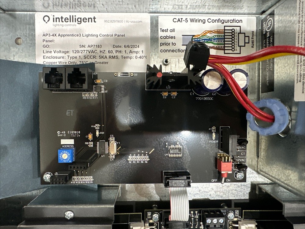 ⚡️Intelligent AP3-4X Apprentice3 Lighting Control Panel 120/277 1-Phase 1Amp⚡️