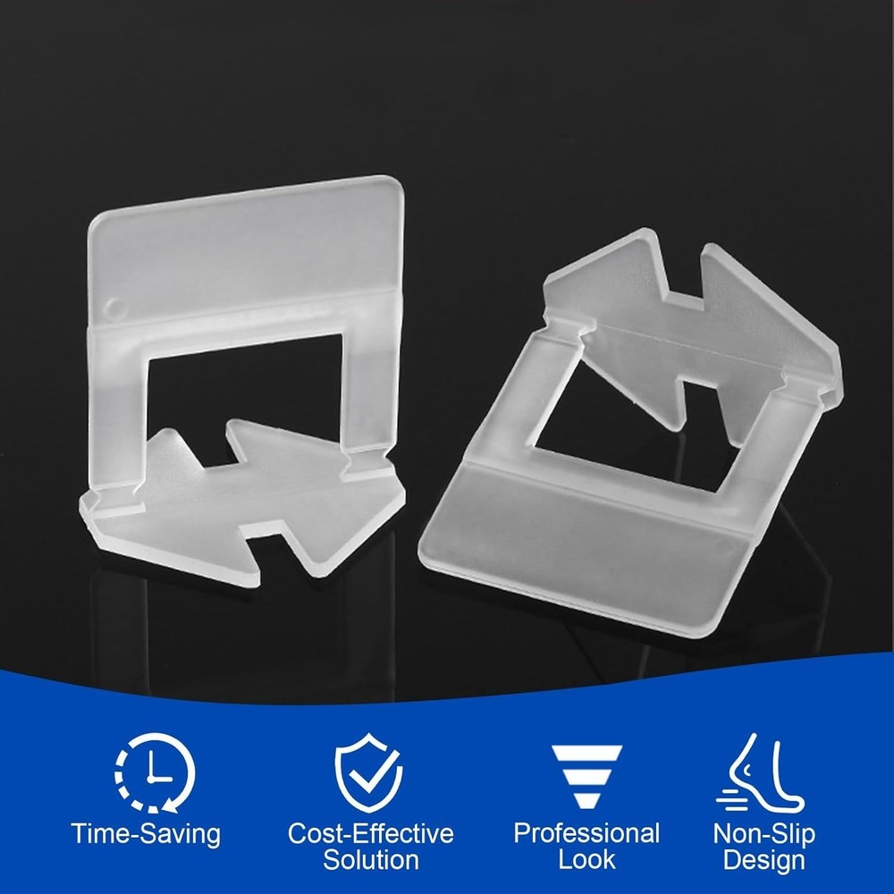 Tile Leveling System, 500-Piece 1/16" Tile Spacers Clips Tile Tools, Tile Ins...