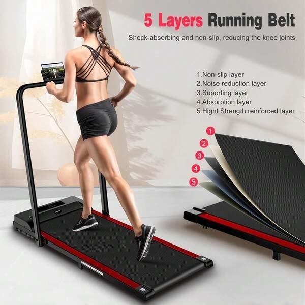 Portable Under Desk Treadmill Quiet Walking Pad with Remote