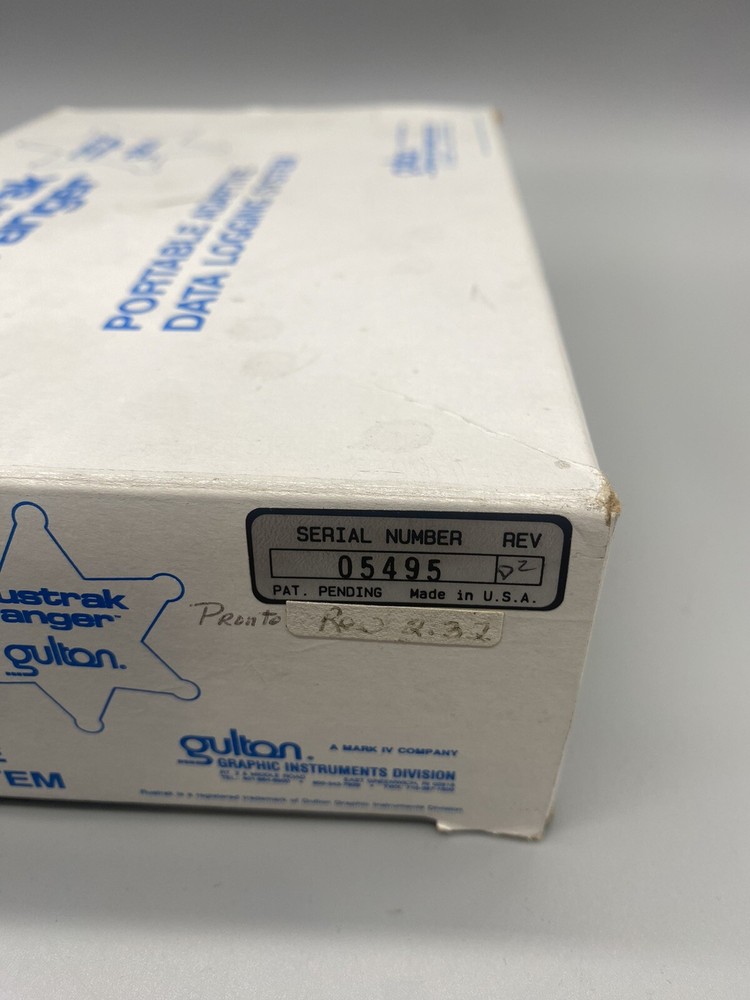 Vintage GUKTON Rustrak Ranger Portable Adaptive Data Logging System -NEW- #05495