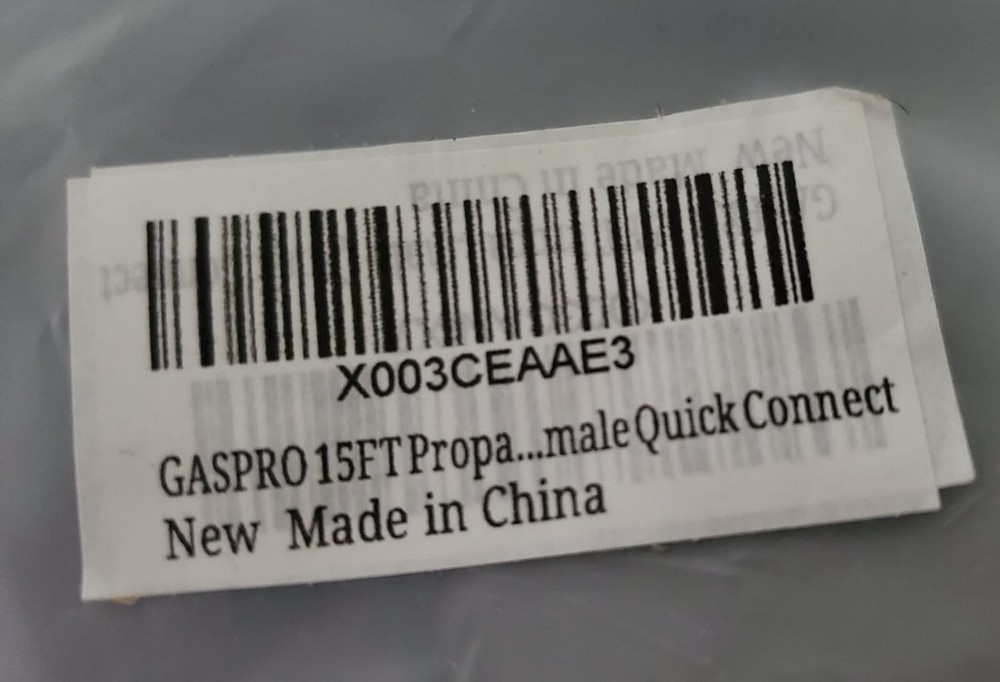 GASPRO 15FT PROPANE MALE QUICK CONNECT