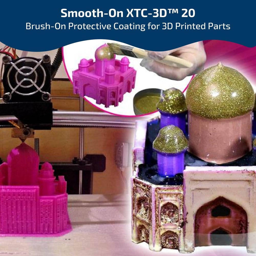 6.4 Oz Clear Epoxy Coating for 3D Prints Smooth Finish Compatible with PLA ABS