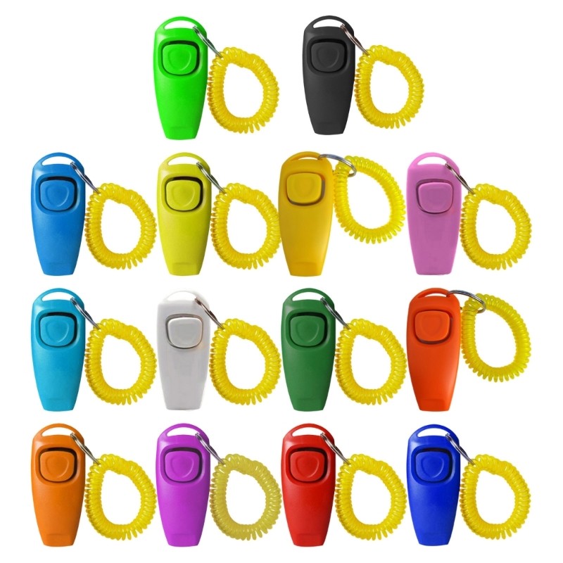 2pcs Breeds Clickers Whistle For Dog Training Walking Efficient Training Tool