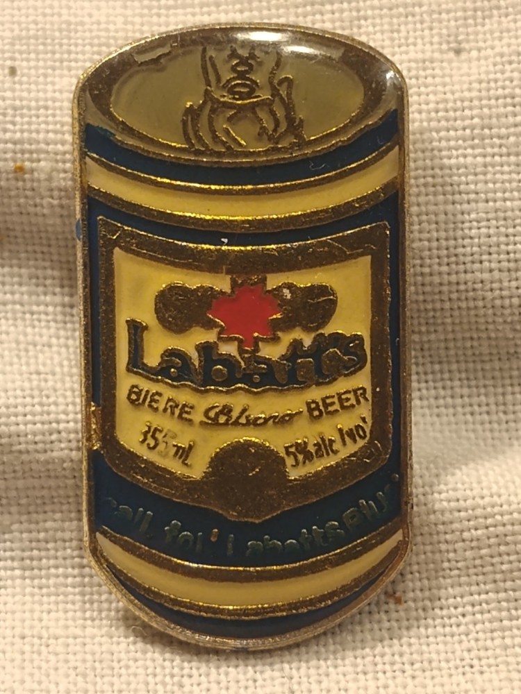 Vintage Labatts Beer Can Lapel Pin 1980s