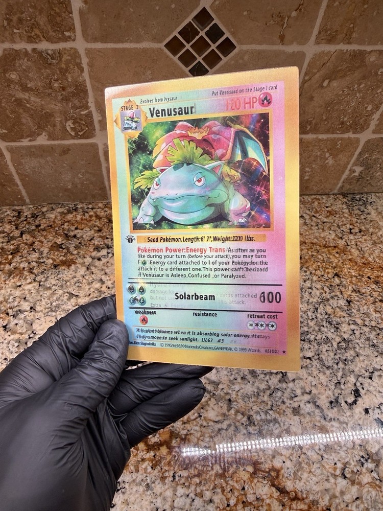 Pokémon Charizard Venusaur Blastoise 3D Lenticular Motion Sticker Car Decal