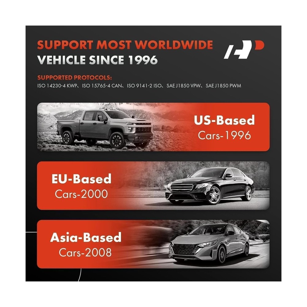 A-Premium AD100 Universal OBD2 Scanner Diagnostic Tool, Car Code Re... Fast Ship