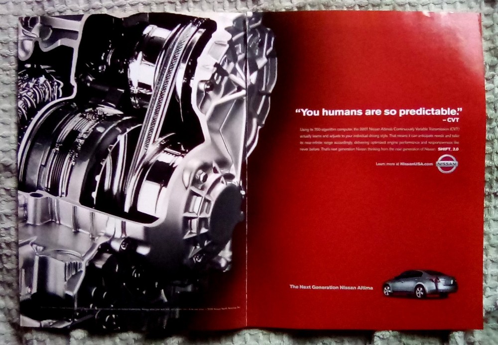 2007 Nissan Altima 2pg Print Ad