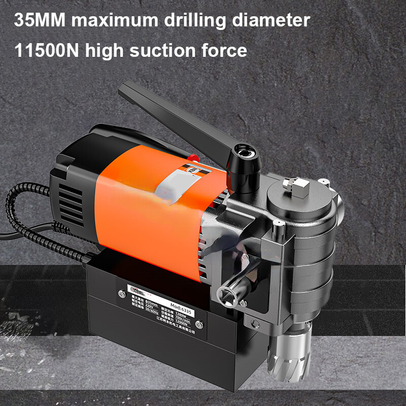 Electric Magnetic Drill Powerful Magnetic Base Drill Horizontal Bench Drilling