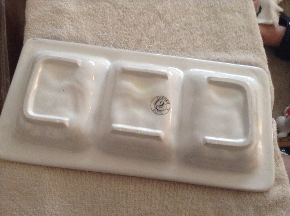 Divided ceramic Christas dish