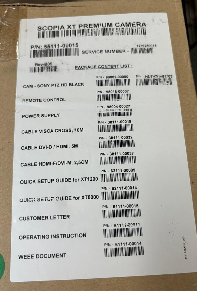 Scopia XT1200 Sony Optical Camera Kit