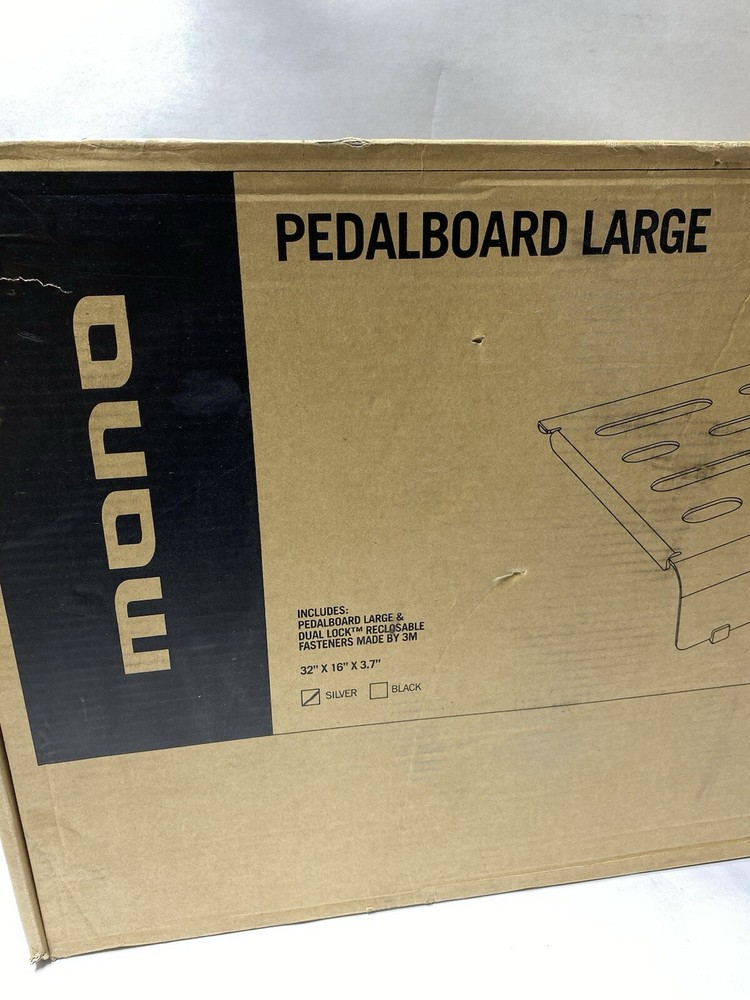 MONO Pedalboard Silver Large 32” X 16” X 3.7”