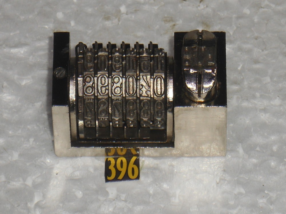 Reverse letterpress numbering machine | 396