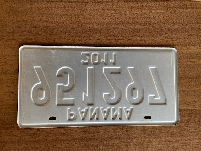 Panama 2011 License Plate # 951297