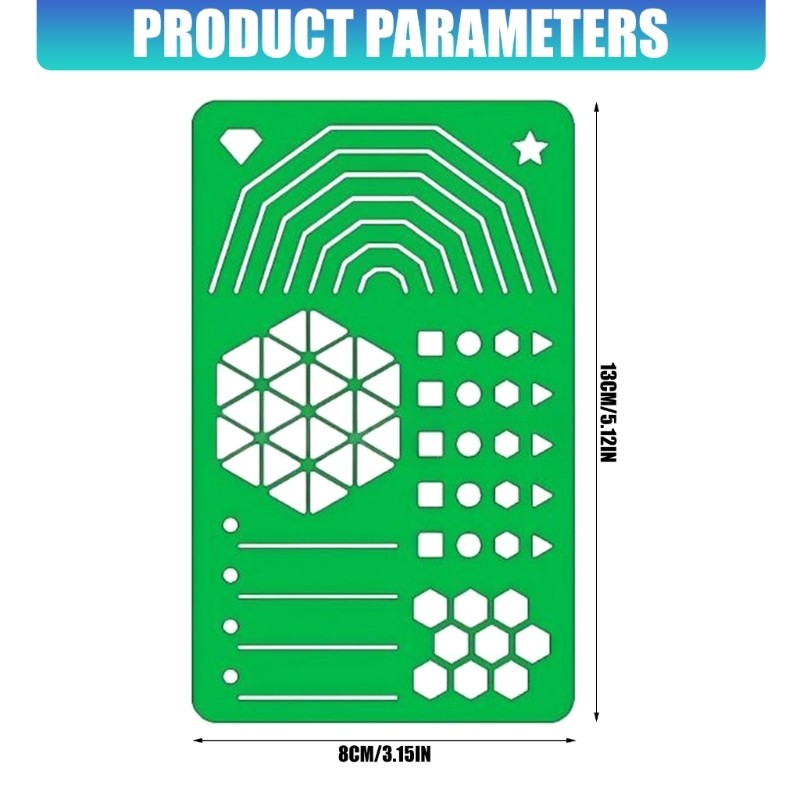 3 Piece Template Set For Engineering Art And Handwriting Projects Crafting Tool