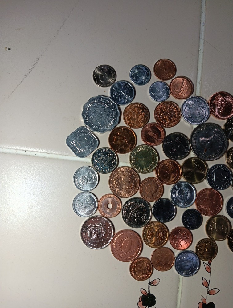 50 Different Coins from 50 Different Countries - Most Uncirculated
