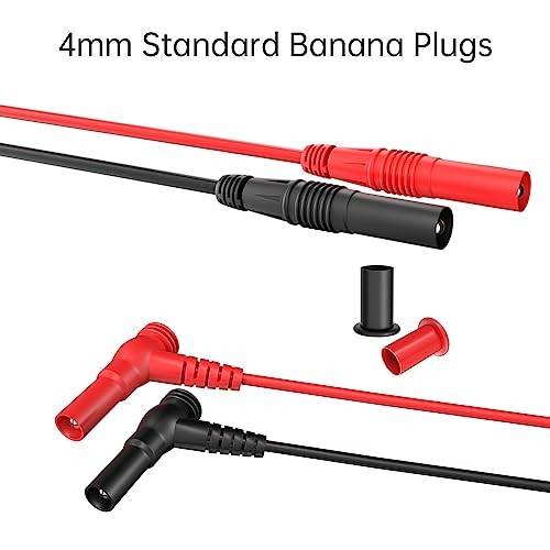 Silicone Multimeter Test Leads Kit with Replaceable Wire Piercing Probes 25PCS