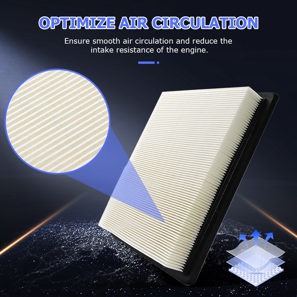 Engine Air Filter & Cabin Air Filter Set for 2012 - 2013 Kia Soul