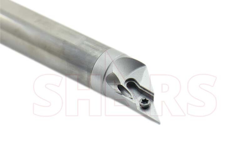 SHARS 5/8" LH SVJBL Coolant Through Indexable Solid Carbide Boring Bar VBMT S]