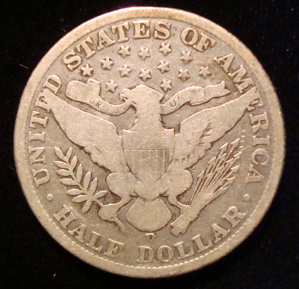 1908-D Barber Half dollar