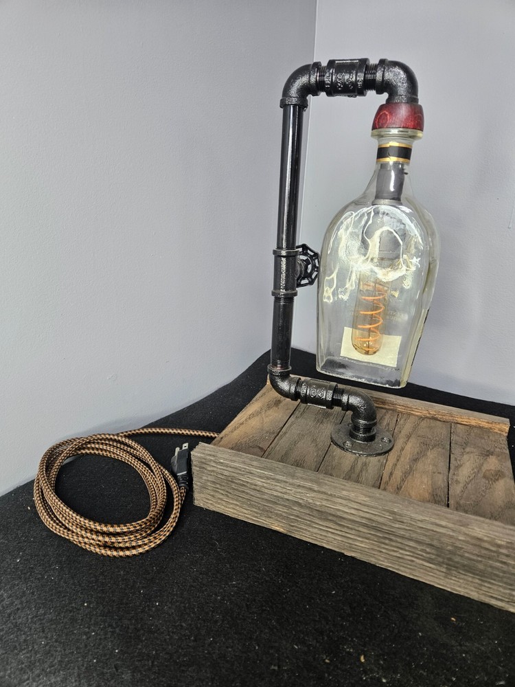 Elijah Craig - Rustic Bottle Bar Lamp Light Decor