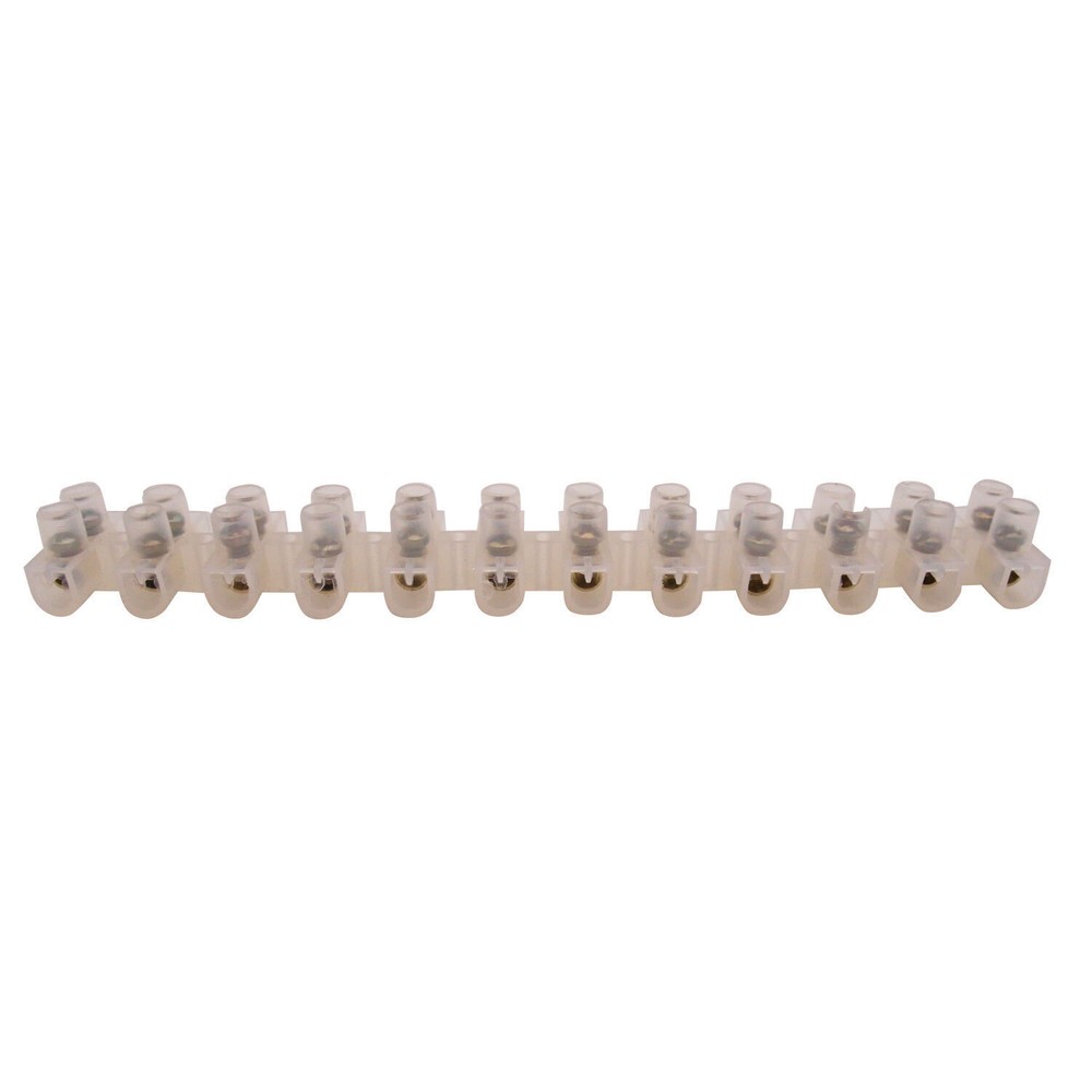 10pcs 12-Way 30A Wire Plastic Connector Double Rows Fixed Screw Terminal Blocks
