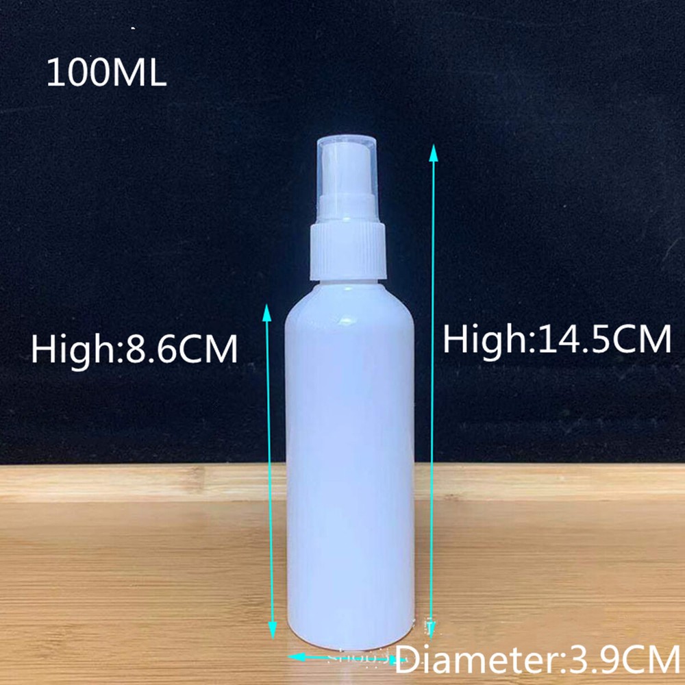 10pcs 30/50/100ML Plastic Perfume Atomizer Empty Spray Bottle Travel White