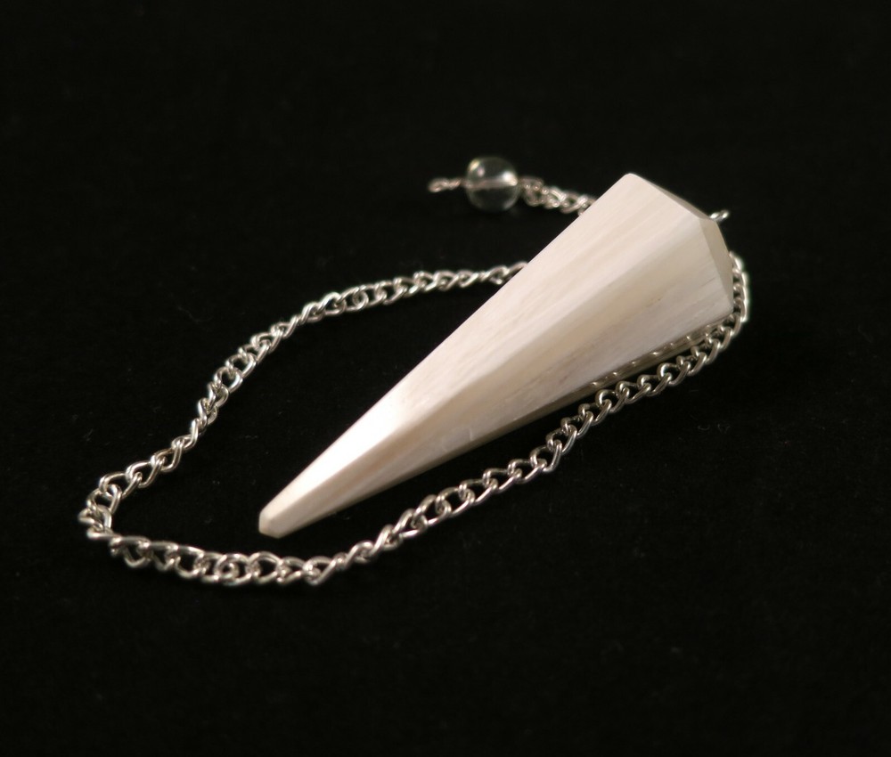 SCOLECITE CRYSTAL PENDULUM - INDIA
