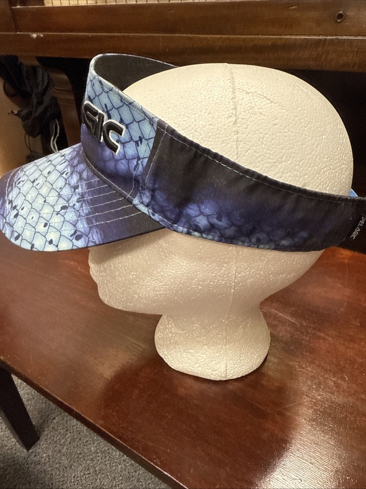 Pelagic Performance Visor Dorado Navy Adjustable Visor Hat Premium Hat