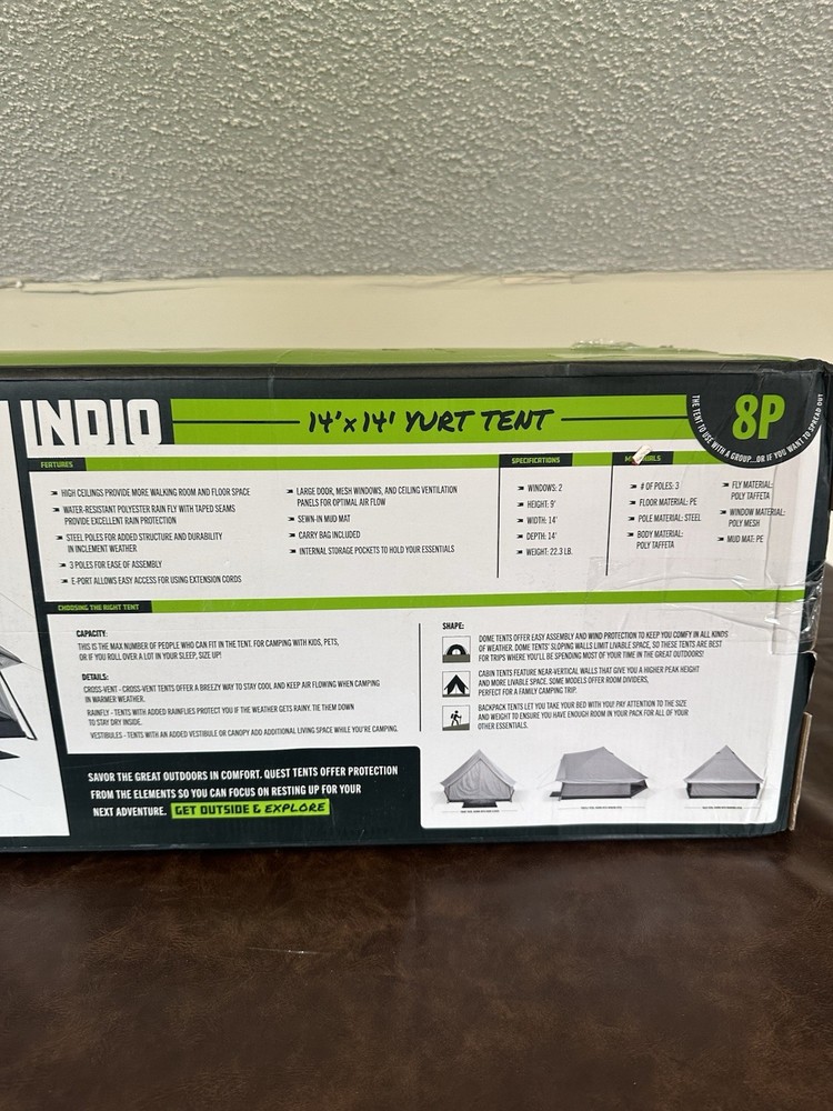 Quest Indio 8-Person Tent
