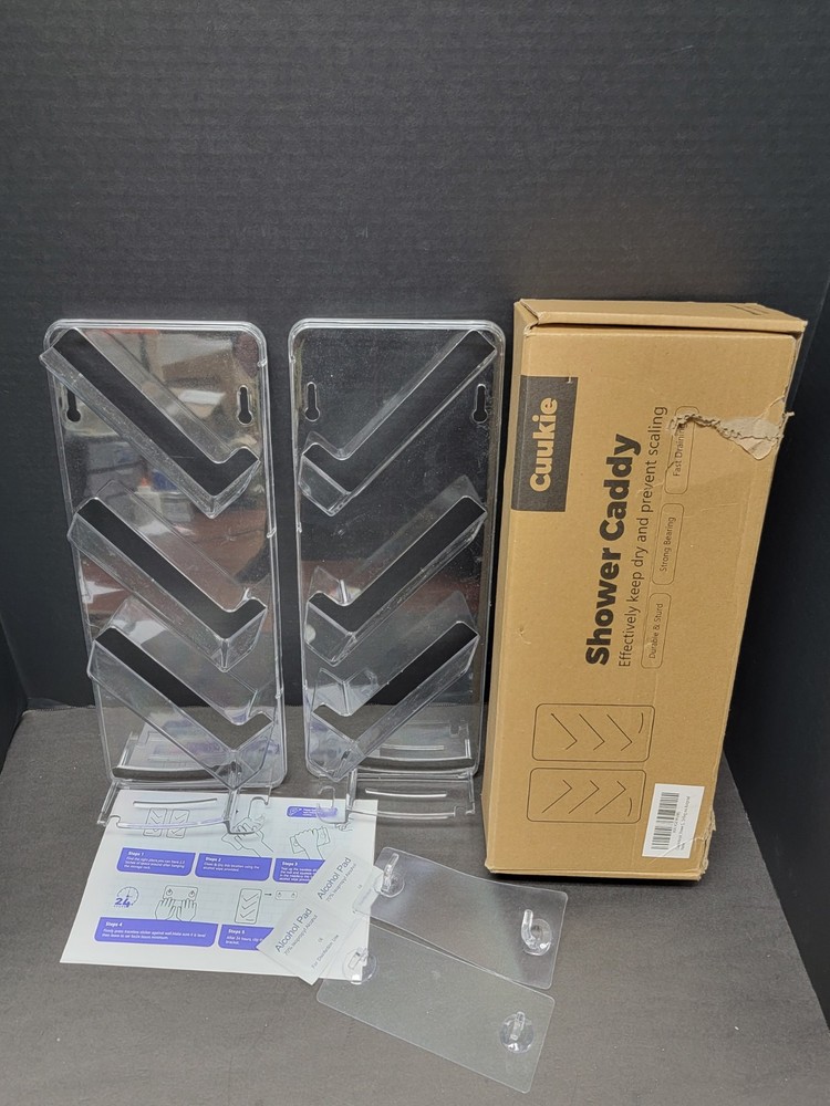 Cuukie Acrylic shower Caddy set