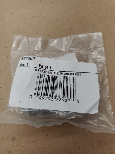 S4092 Offset Cam Wafer Auth Mailbox Lock 881300