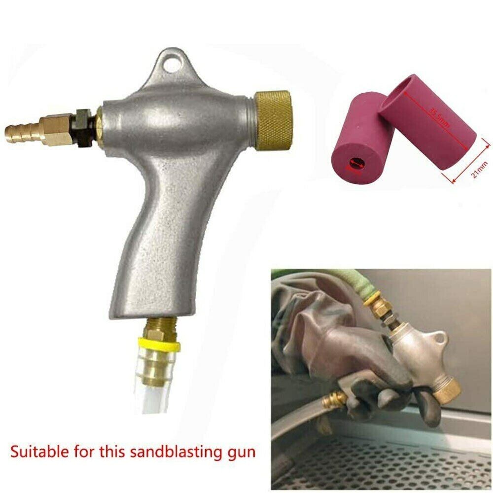 10 Pieces Sandblaster Gun Nozzles SandBlaster Replacement Cylinder Ceramic Tips