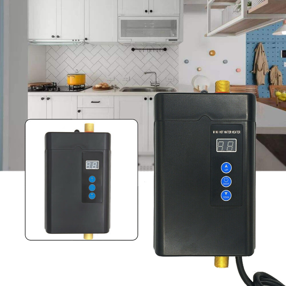 Electric Hot Water Heater Instant Boiler On Demand Tankless with Remote Control