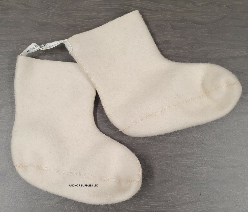 N-1B Mukluk Boot Liners, Genuine USAF Issue, Wool Socks, 100% Wool (still201)
