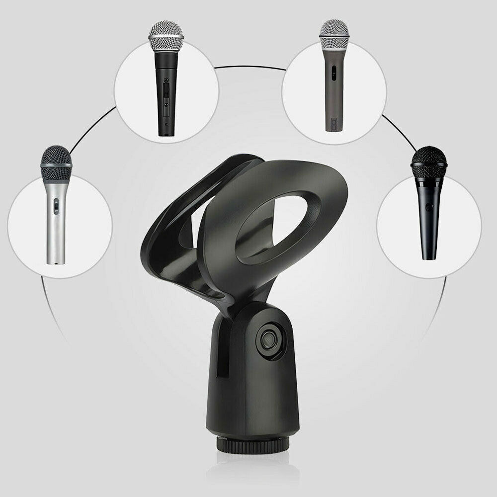 4 PCS Microphone Clip Handheld Wireless Transmitter with Female Threaded Adapter