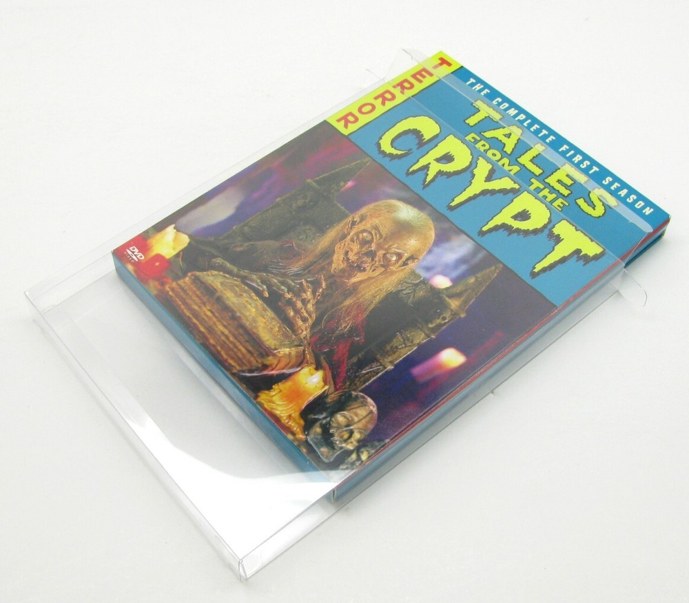 10x DVD FULLSLIP SMALL (SIZE DV4) -CLEAR PLASTIC PROTECTIVE BOX PROTECTOR SLEEVE