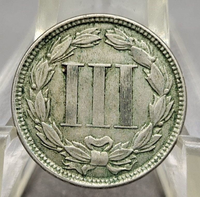 1865 U.S. 3 Cents Type Coin