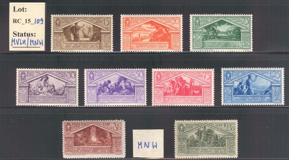 RC_15_109  KINGDOM - 1930 "BIMMENARIO VIRGILIO" set. Mint & MNH