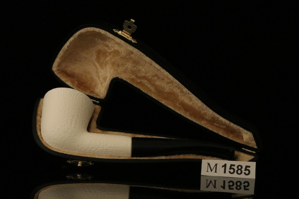 Rustic Dublin Block Meerschaum Pipe with fitted case M1585