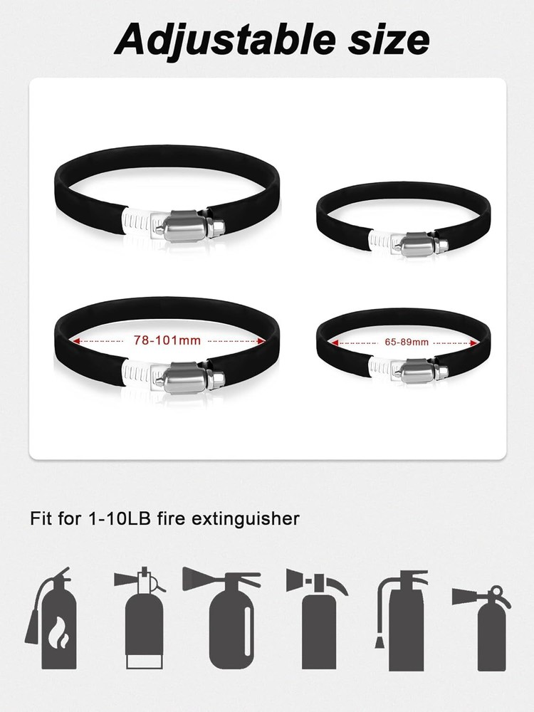 Quick Release UTV Fire Extinguisher Mount Kits, Adjustable Roll Bar Fire Extingu