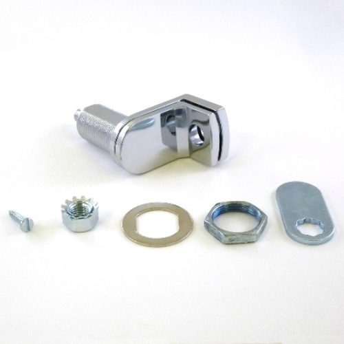 Locker Hasp (aka. Padlockable Cam Lock Hasp) for Locker, in Chrome Finish