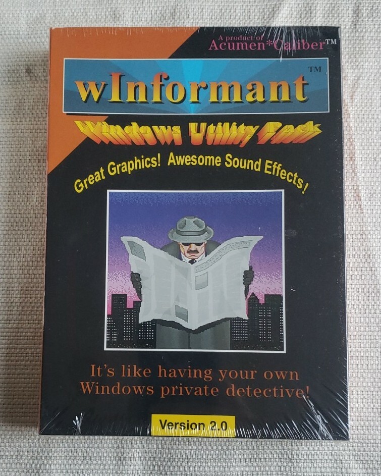 wInformant Windows Utility Pack Version 2.0 Factory Sealed Software