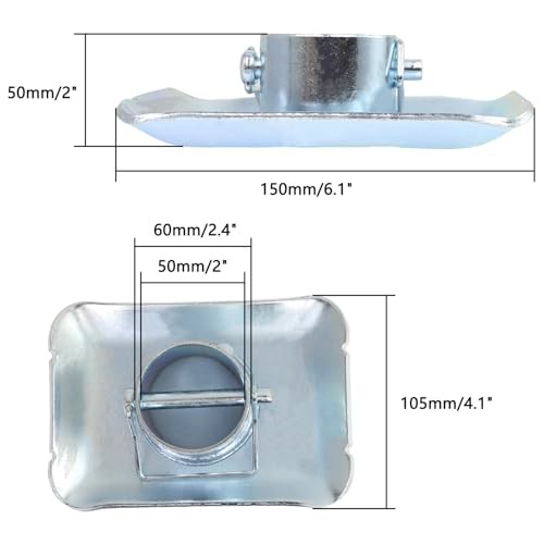 5000lbs Trailer Jack Foot Plate Capacity with Pin Base Replacement for A-Frame