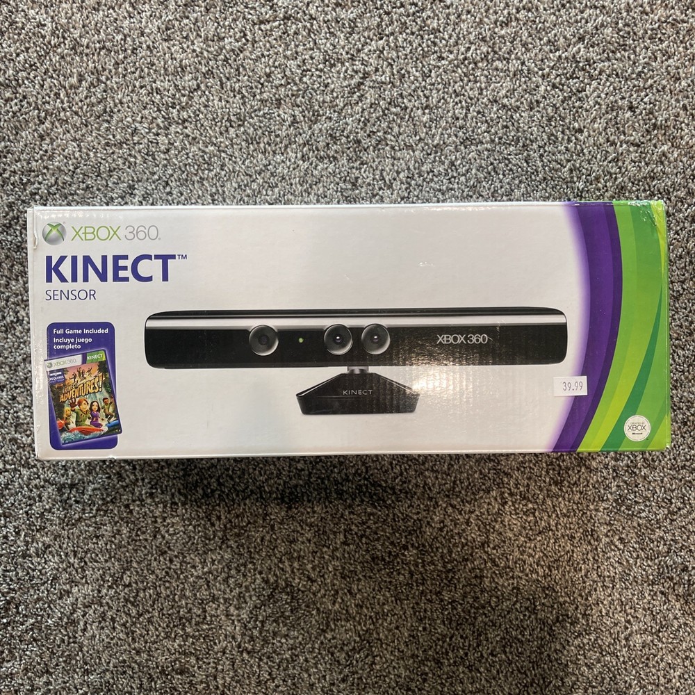 Kinect Sensor Bar - Microsoft Xbox 360 - Complete In Box w/cables